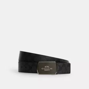 Coach Outlet Plaque Buckle Cut To Size Reversible Belt, 38 Mm
