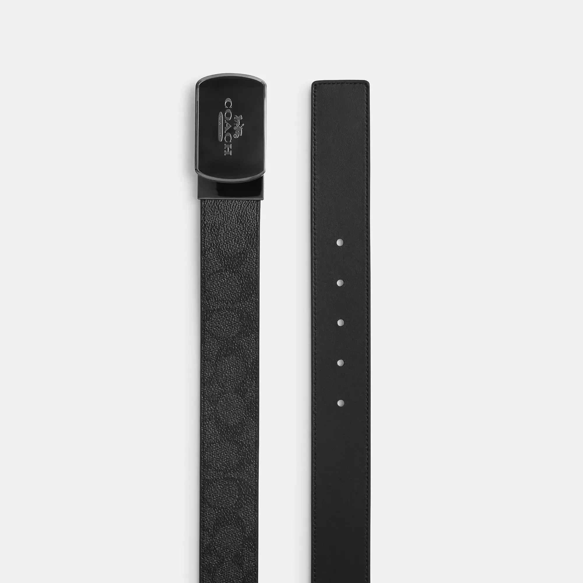 Coach Outlet Plaque Buckle Cut To Size Reversible Belt, 38 Mm