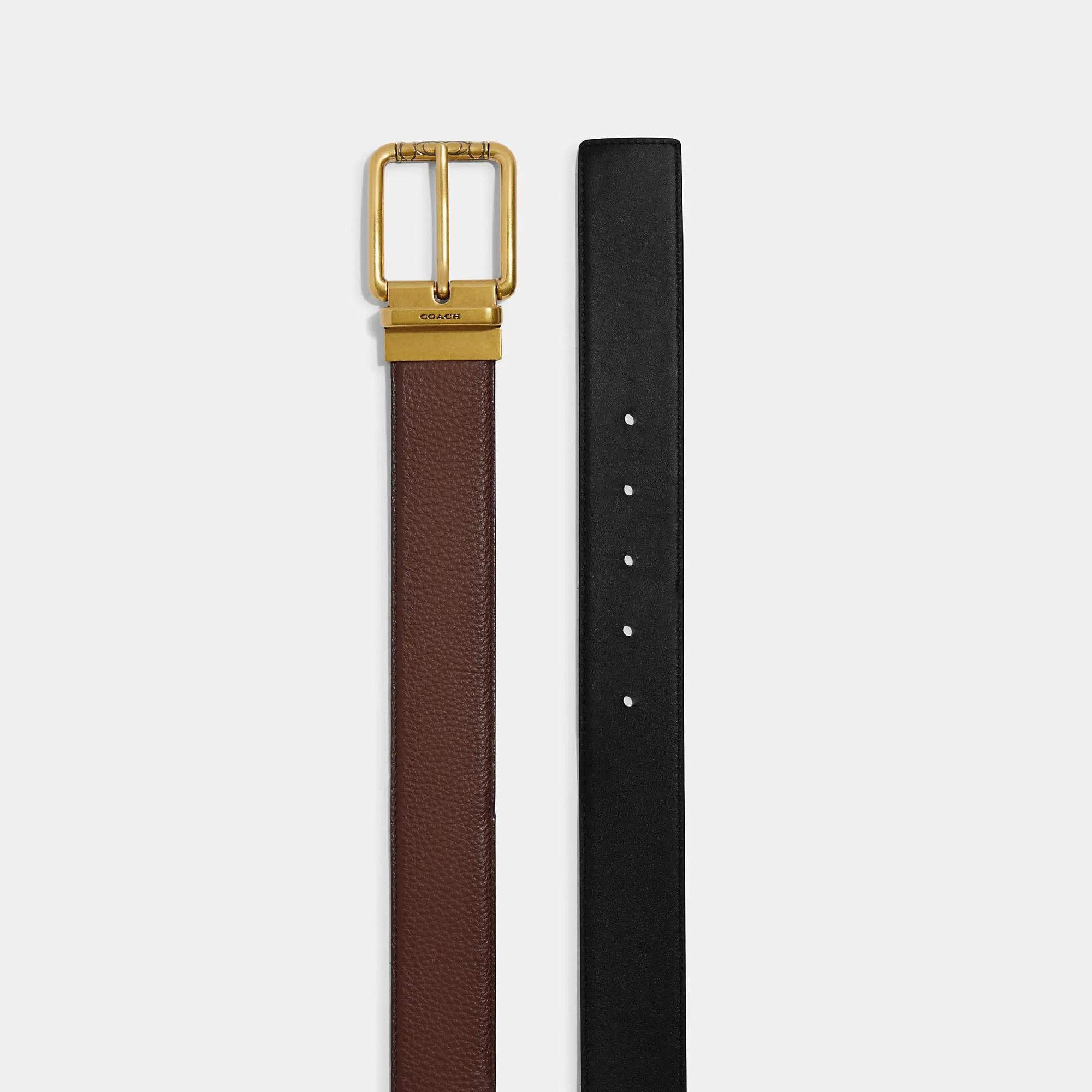 Coach Outlet Square Roller Buckle Cut To Size Reversible Belt, 38 Mm