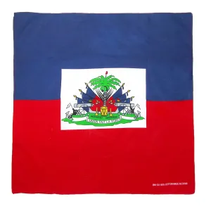 Cotton Haitian Flag Bandana