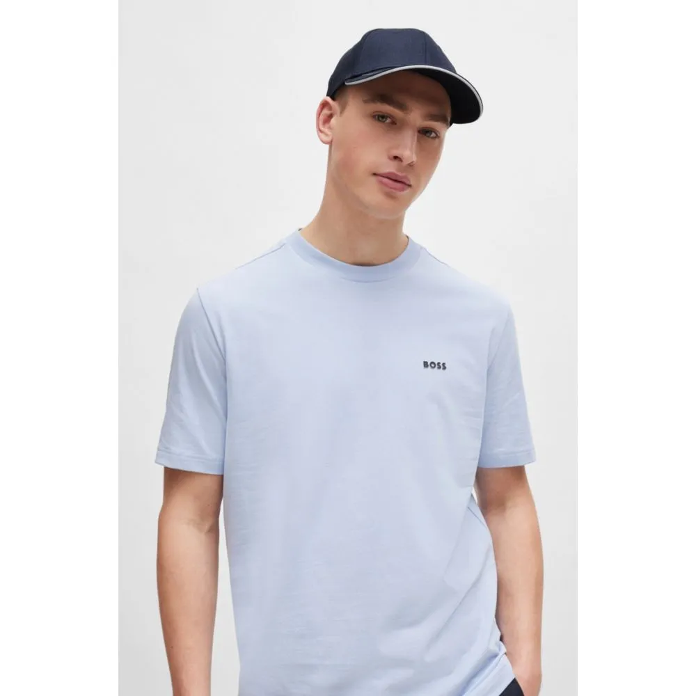 Cotton-twill cap with embroidered logo and metal buckle