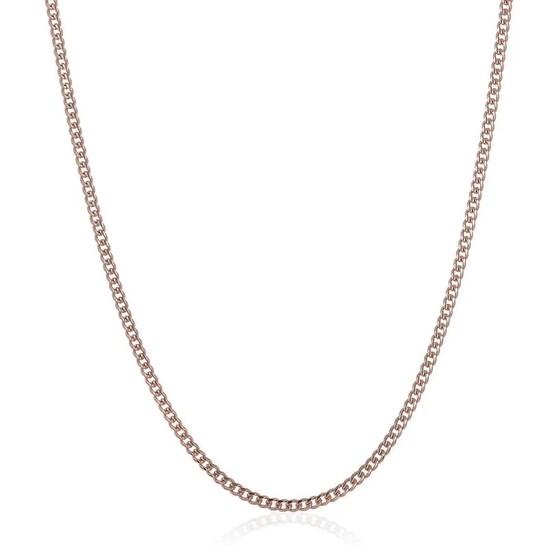 Crucible Los Angeles 3.5mm Stainless Steel Rounded Curb Chain 22 Inches