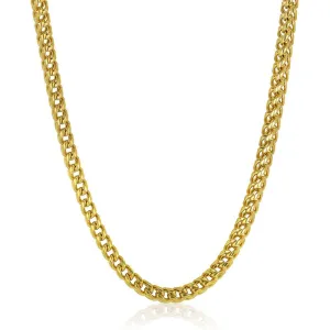 Crucible Los Angeles 7mm Stainless Steel Rounded Franco Chain 26 Inches