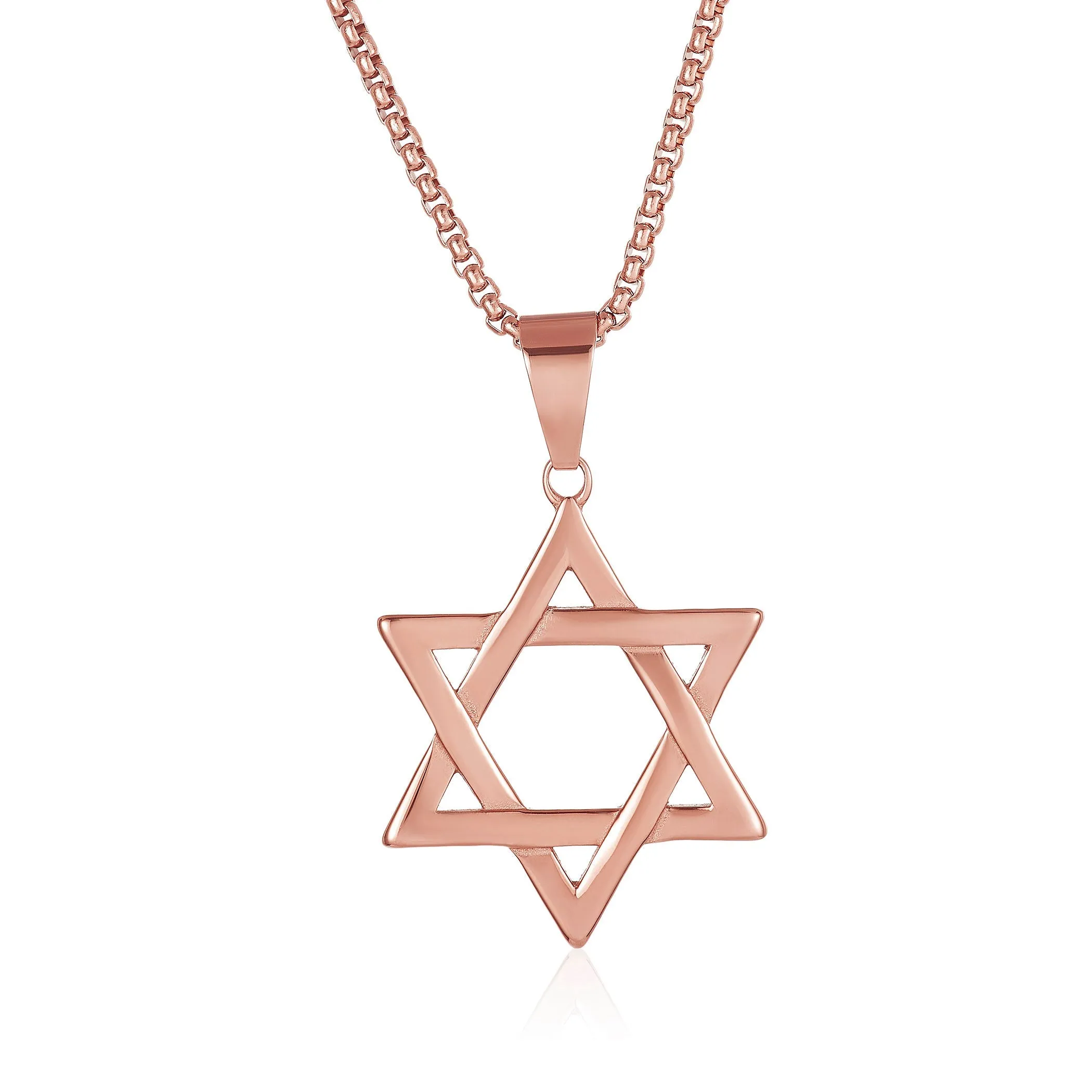 Crucible Los Angeles Large Star of David Stainless Steel Necklace