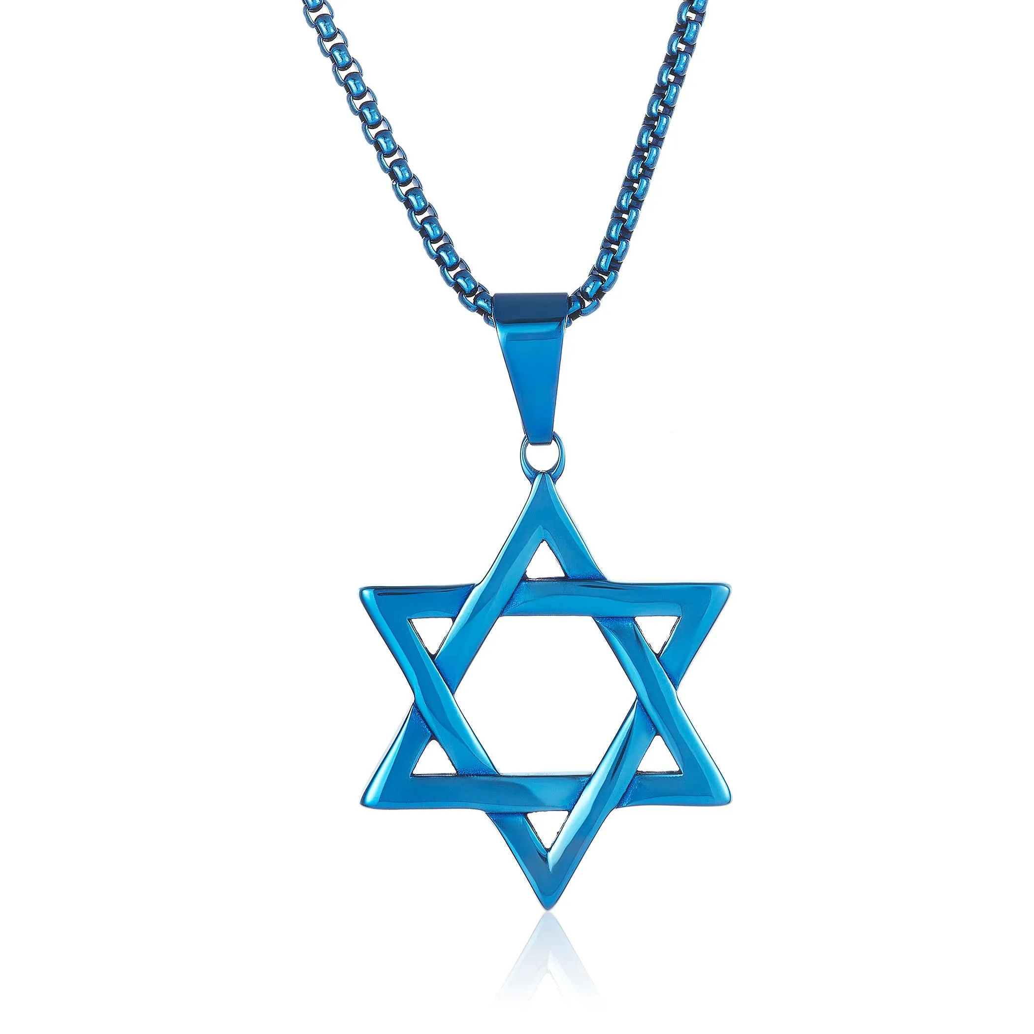 Crucible Los Angeles Large Star of David Stainless Steel Necklace