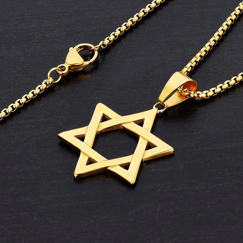 Crucible Los Angeles Large Star of David Stainless Steel Necklace
