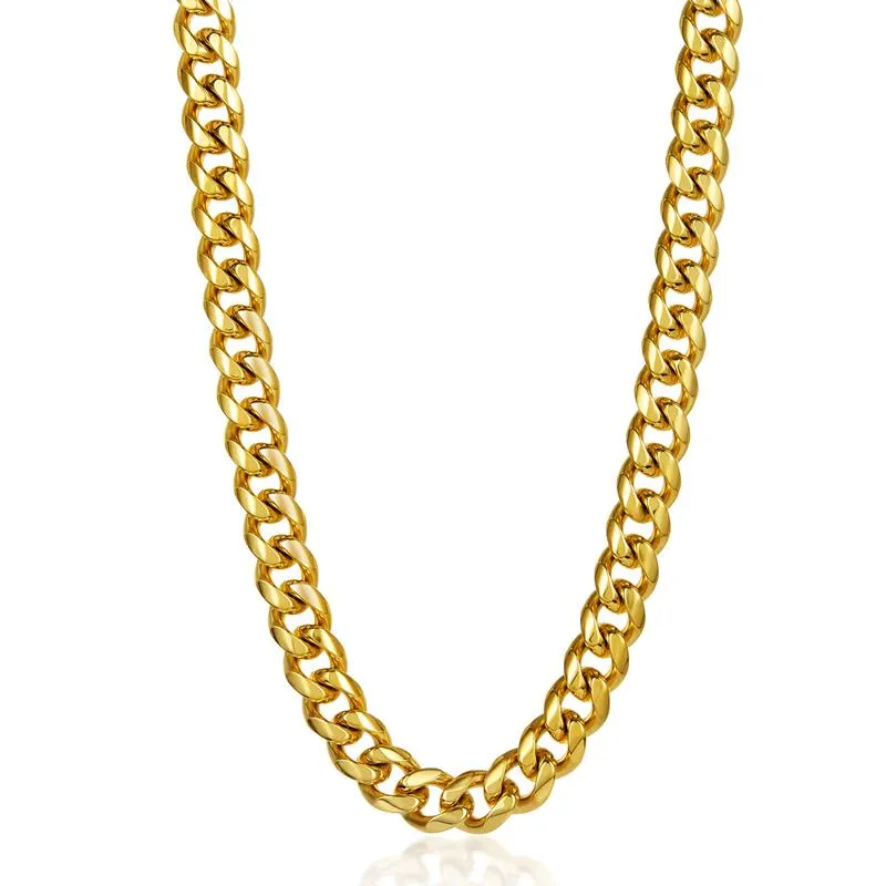 Crucible Los Angeles Men's 14mm Stainless Steel Curb Necklace