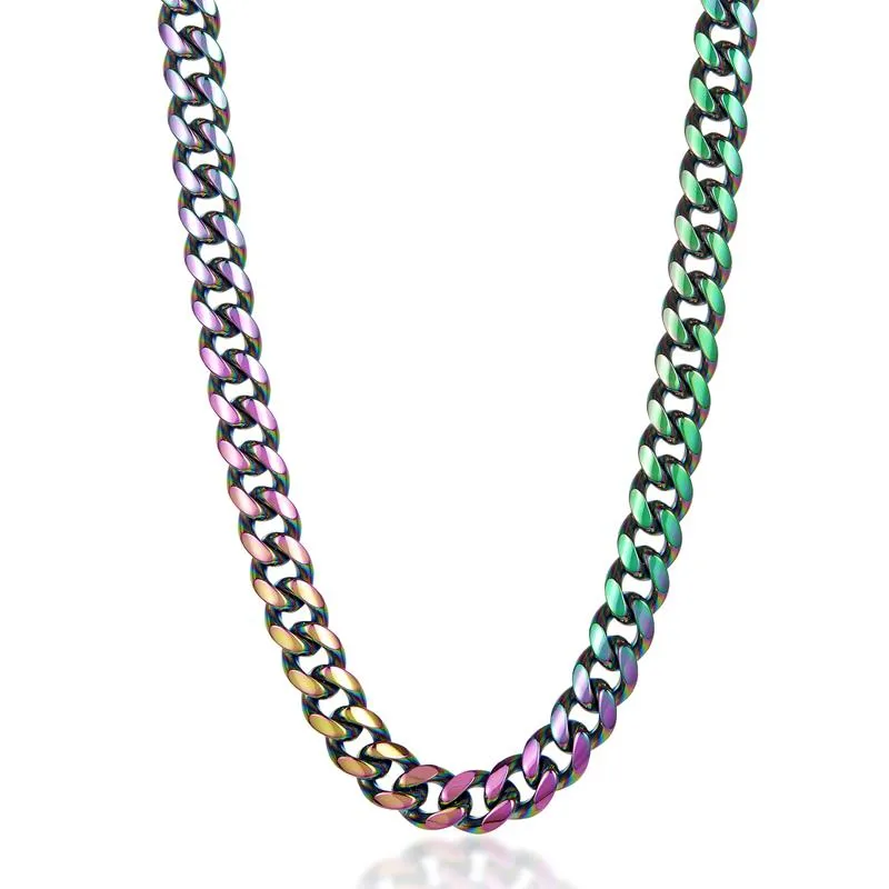 Crucible Los Angeles Men's 14mm Stainless Steel Curb Necklace