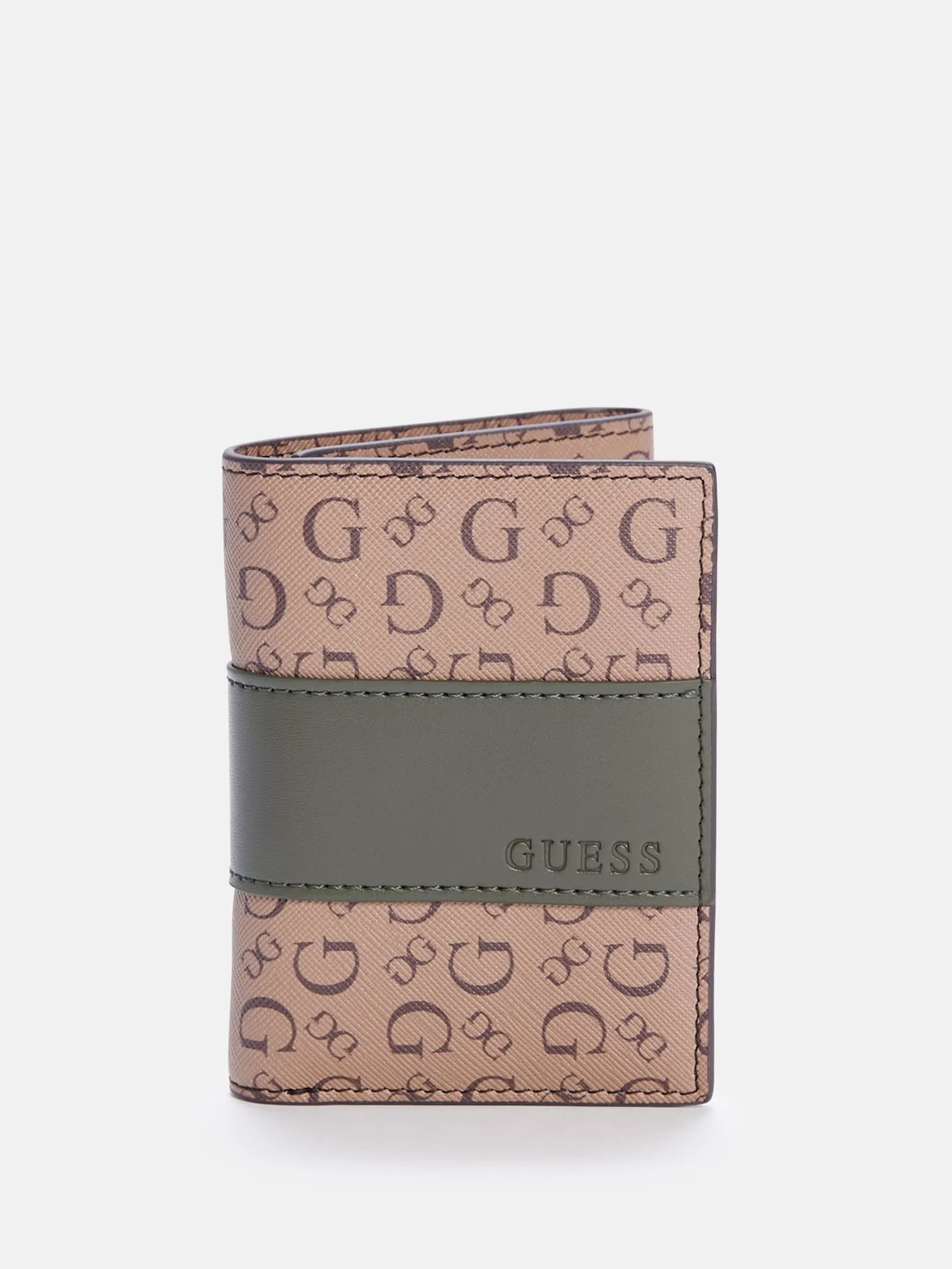 Debossed Logo Trifold Wallet