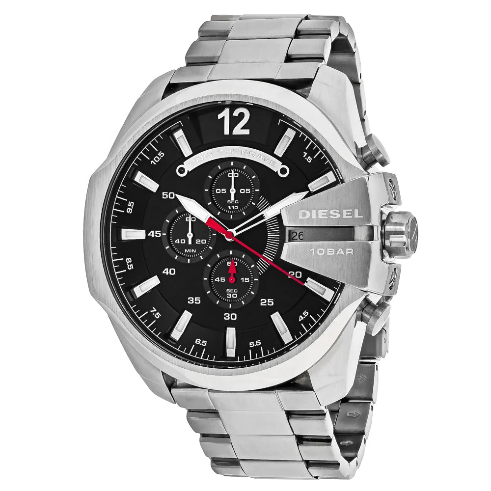 Diesel Men's Mega chief  Black Dial Watch