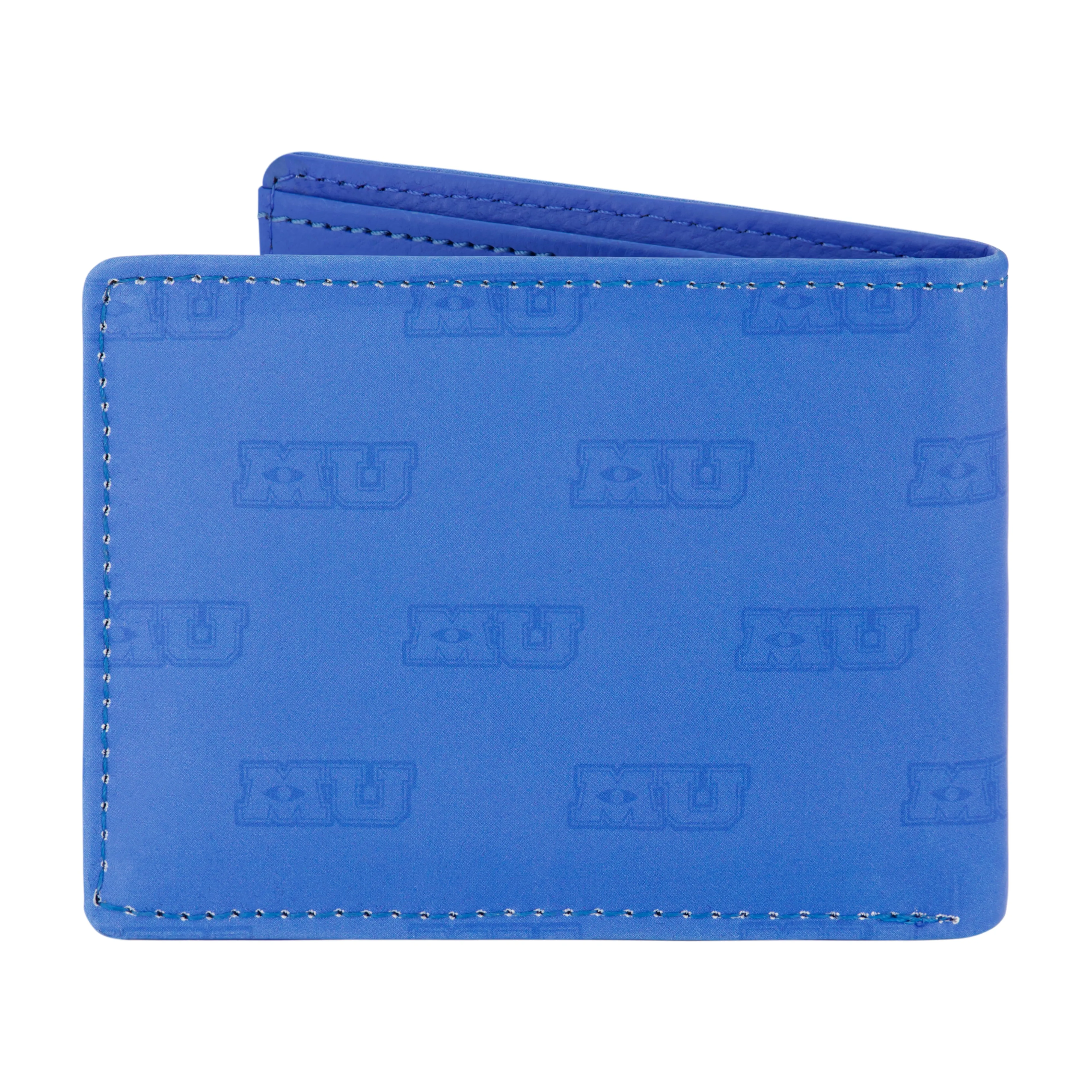 Disney Pixar MONSTERS MU LOGO AOP Bifold Wallet, Slim Wallet with Decorative Tin for Men and Women
