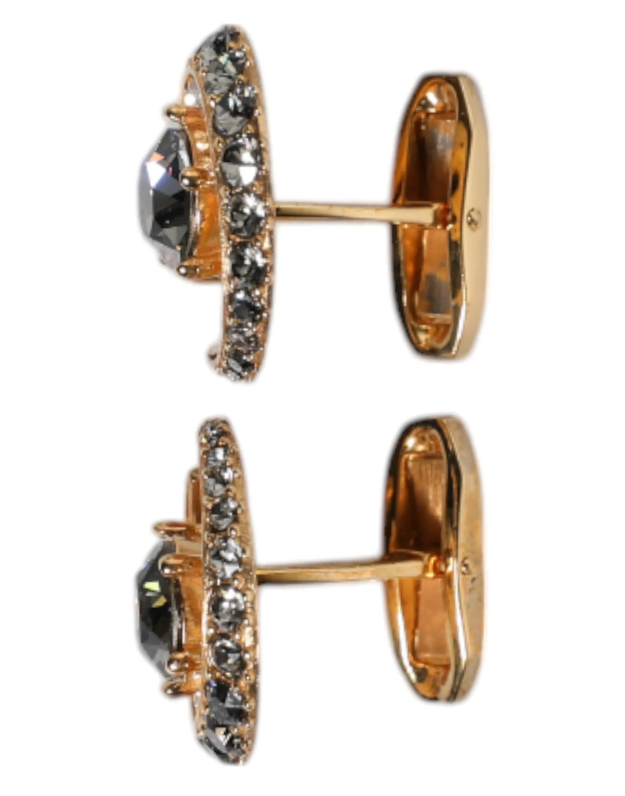 Dolce & Gabbana Brass Crystal Luna Men's Cufflink