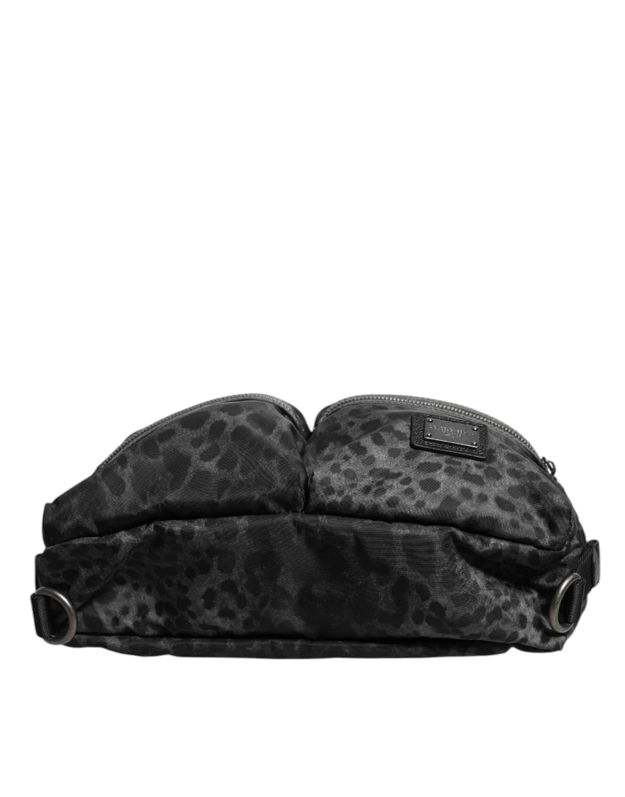 Dolce & Gabbana  Leopard DG Logo Belt Waist Fanny Pack Men's Bag