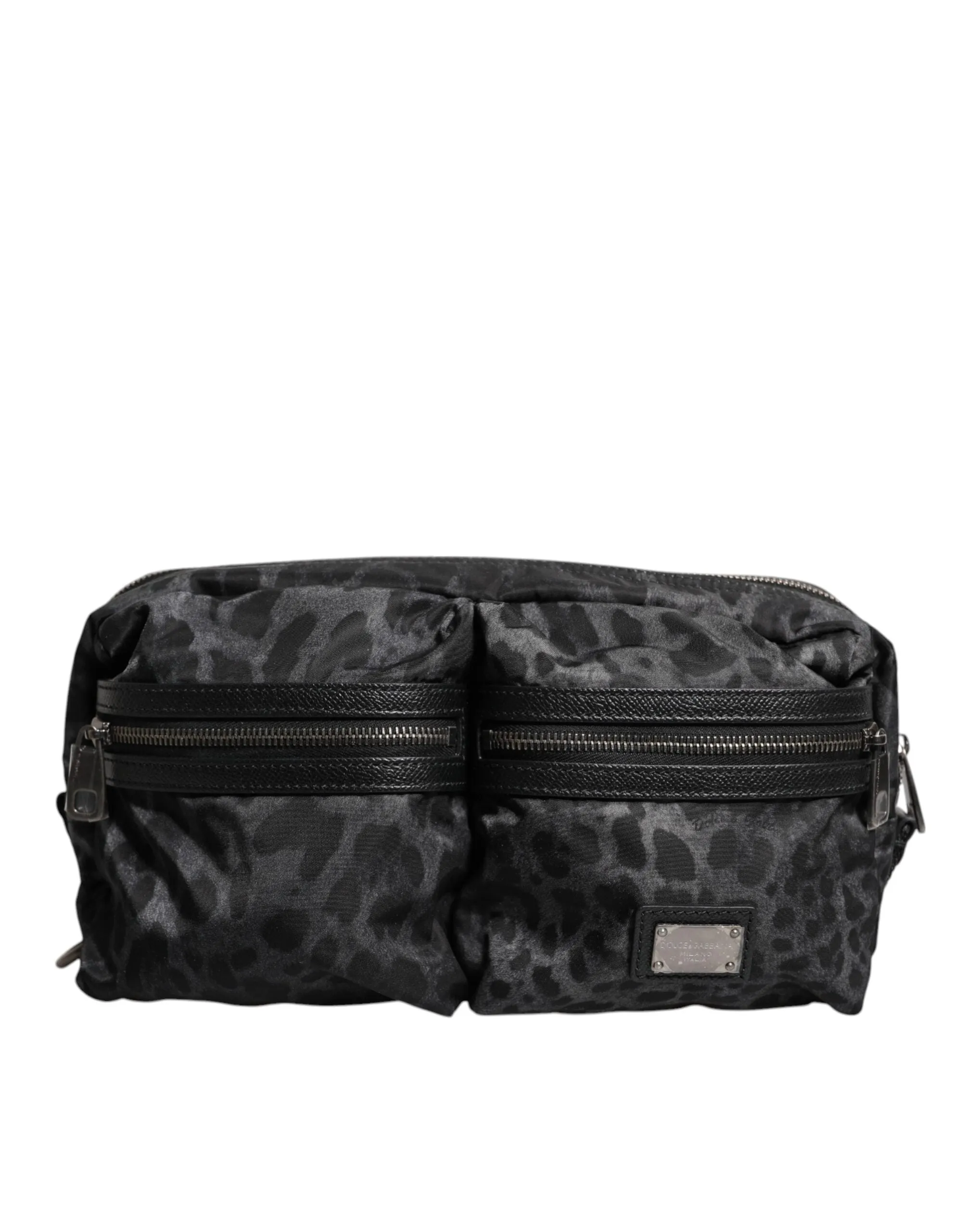 Dolce & Gabbana  Leopard DG Logo Belt Waist Fanny Pack Men's Bag