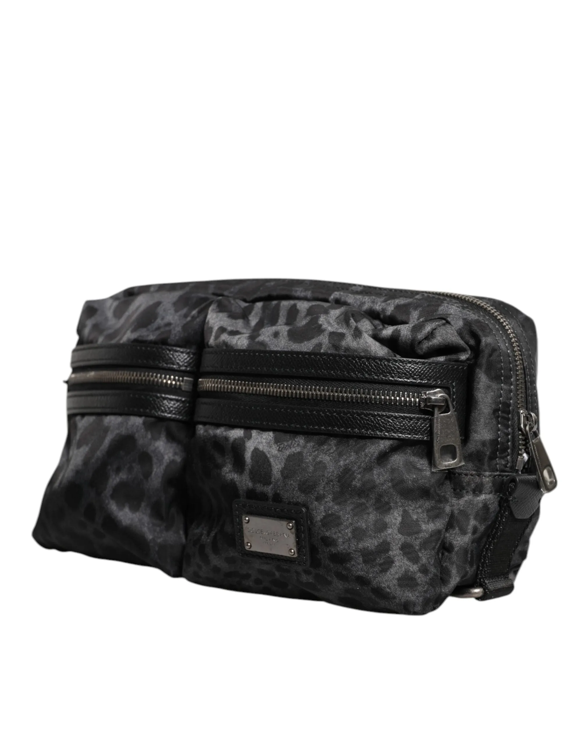 Dolce & Gabbana  Leopard DG Logo Belt Waist Fanny Pack Men's Bag