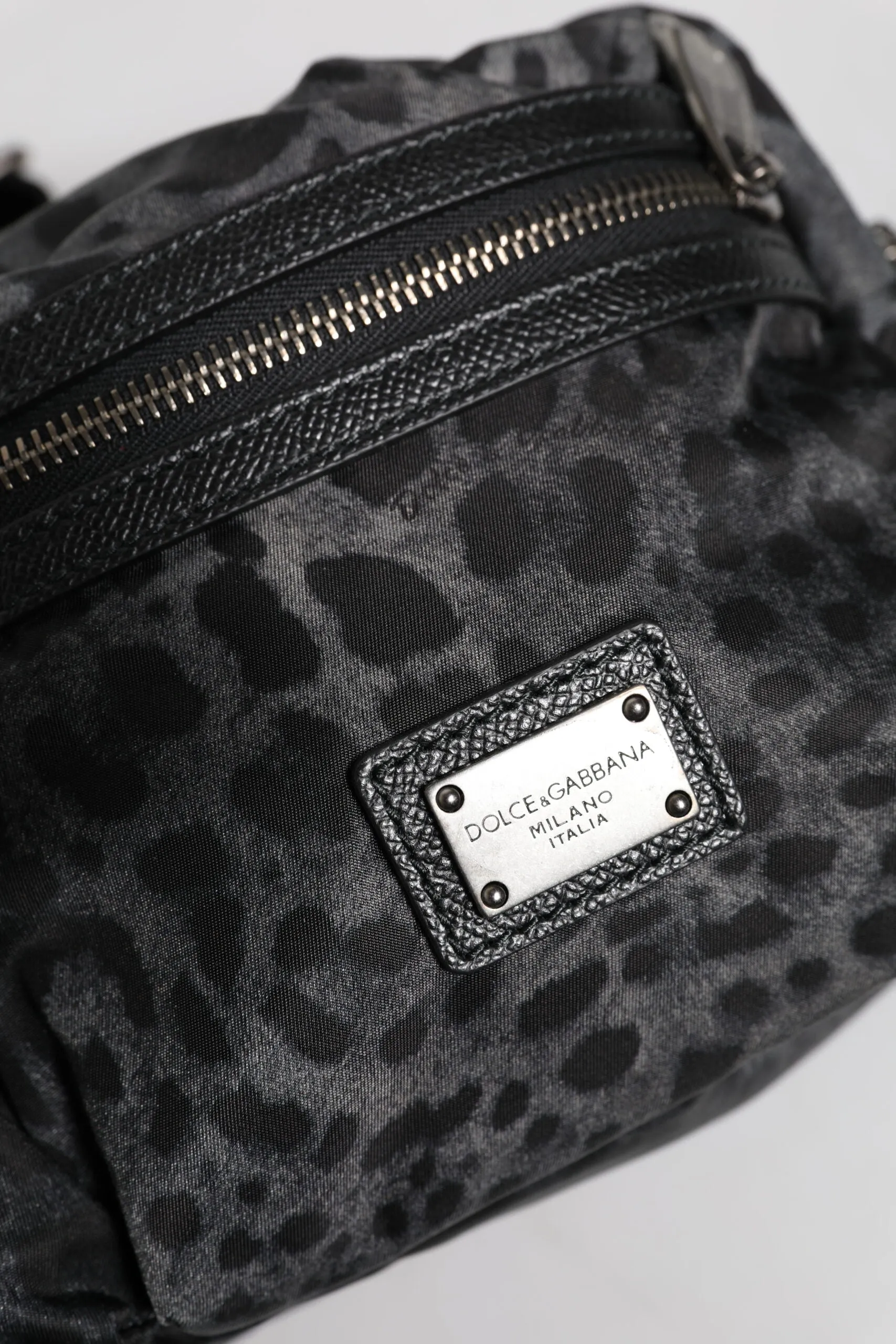 Dolce & Gabbana  Leopard DG Logo Belt Waist Fanny Pack Men's Bag