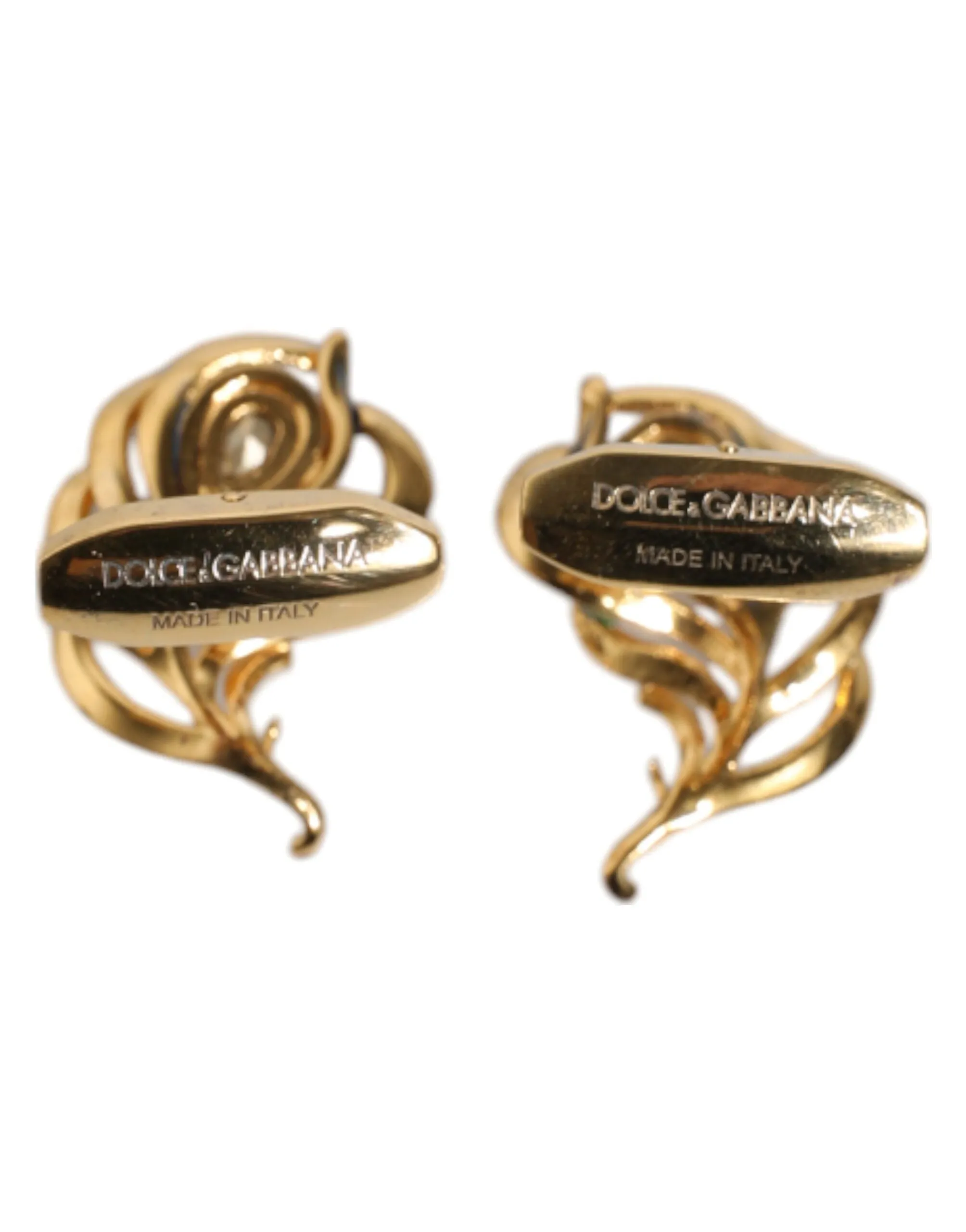 Dolce & Gabbana multi Peacock Feathers 925 Sterling Men's Cufflink