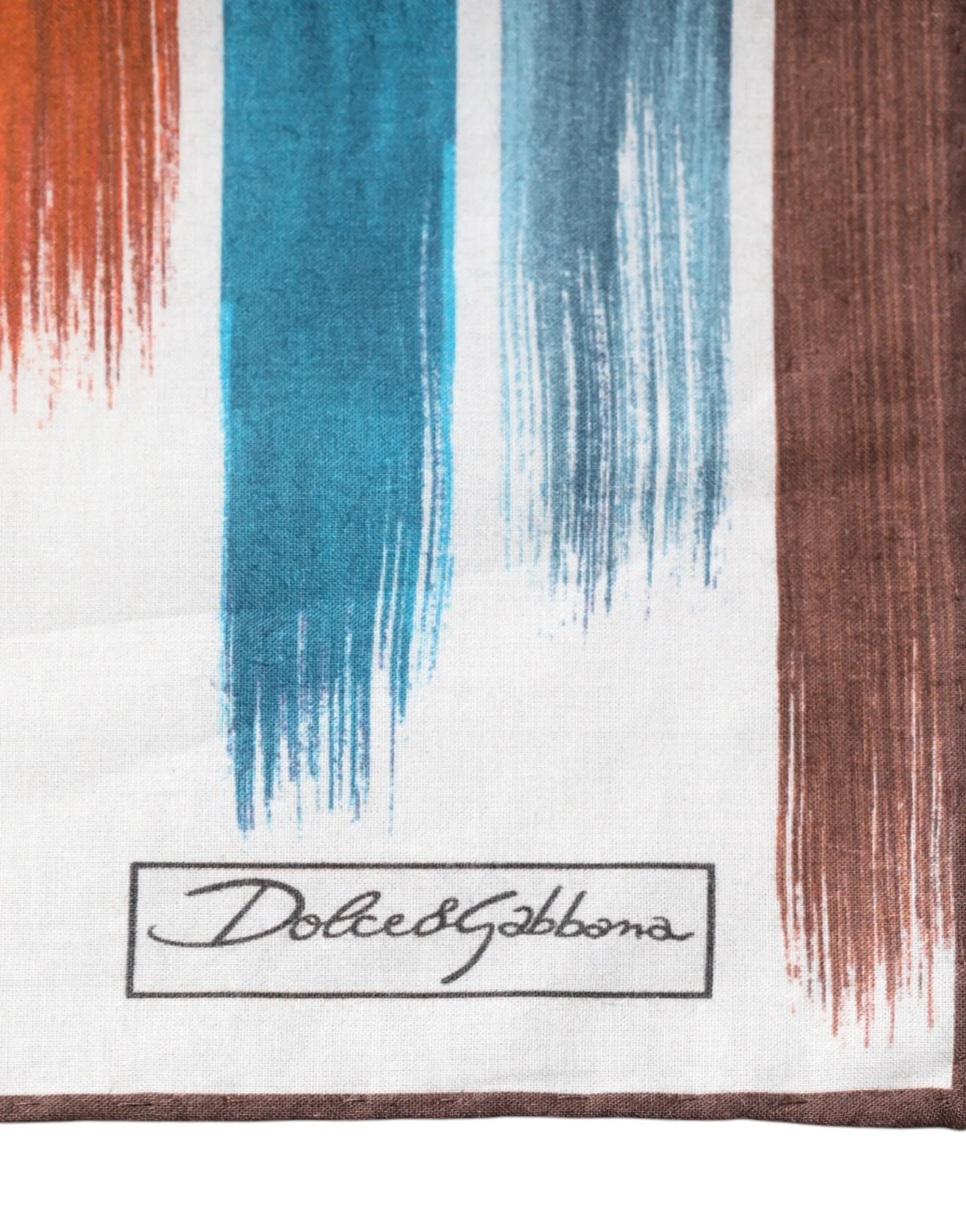 Dolce & Gabbana multi Stripes Cotton Square Foulard Men's Scarf
