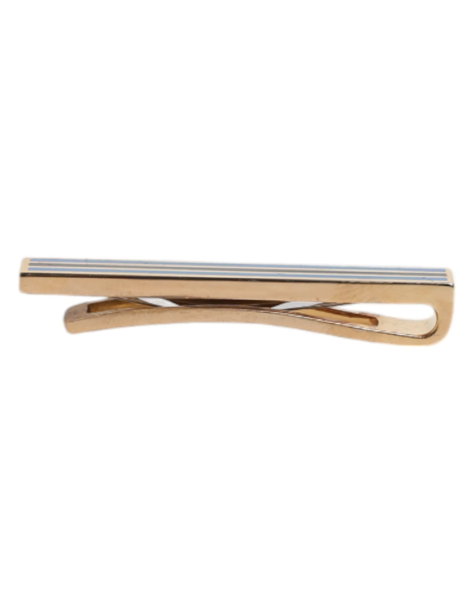 Dolce & Gabbana Tone Brass Logo Branded Tie Clip Men's Bar