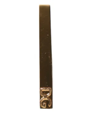 Dolce & Gabbana Tone Brass Logo Branded Tie Clip Men's Bar