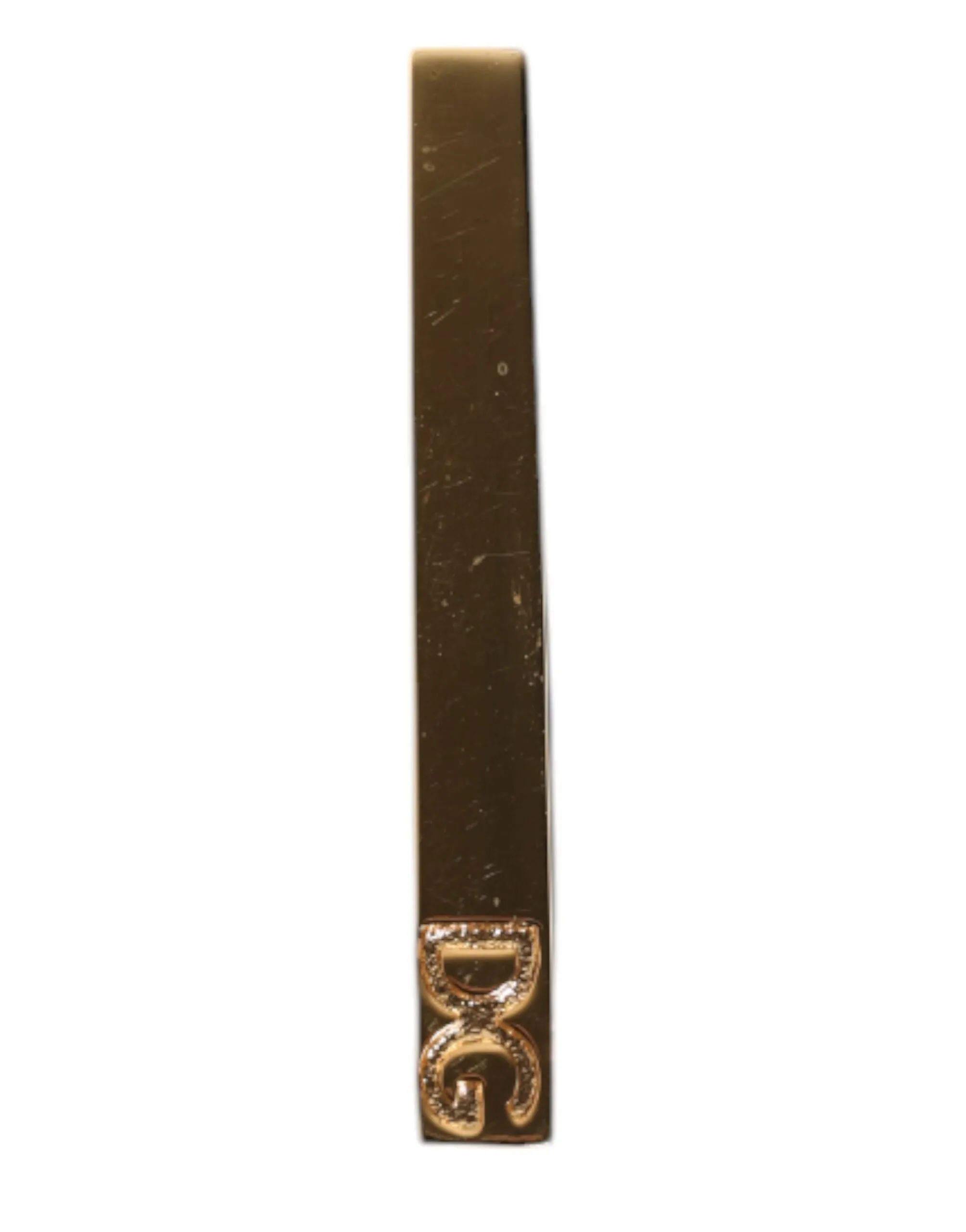 Dolce & Gabbana Tone Brass Logo Branded Tie Clip Men's Bar