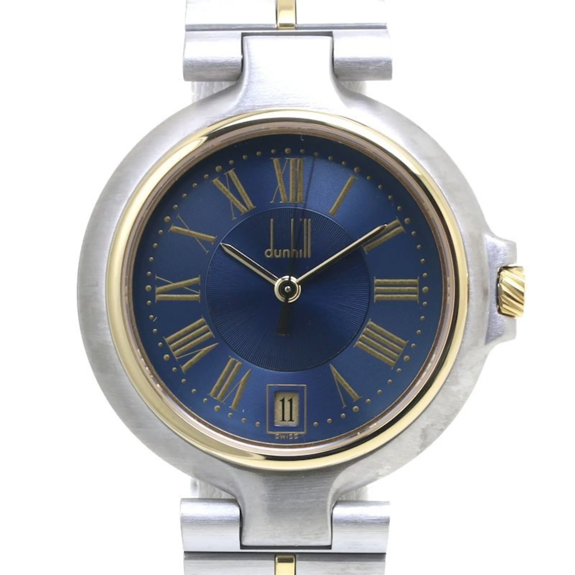 Dunhill gold Plated Stainless Steel Wristwatch (Pre-Owned)