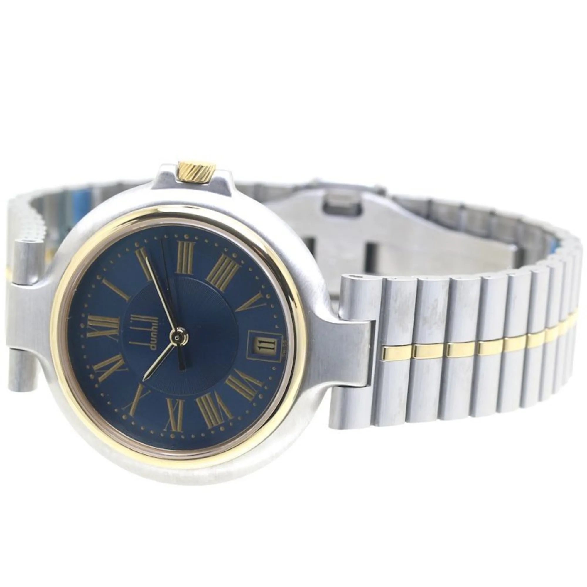 Dunhill gold Plated Stainless Steel Wristwatch (Pre-Owned)