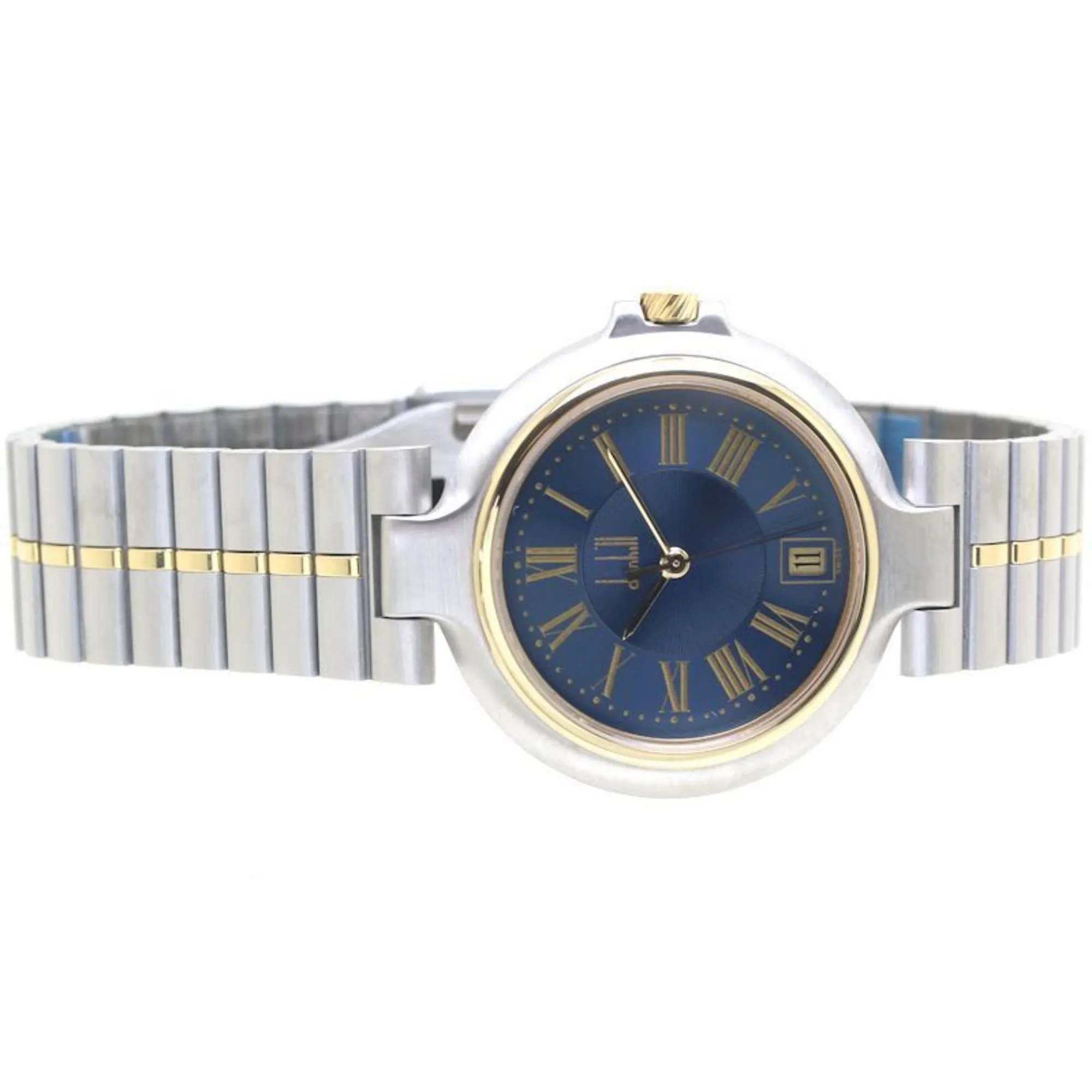 Dunhill gold Plated Stainless Steel Wristwatch (Pre-Owned)