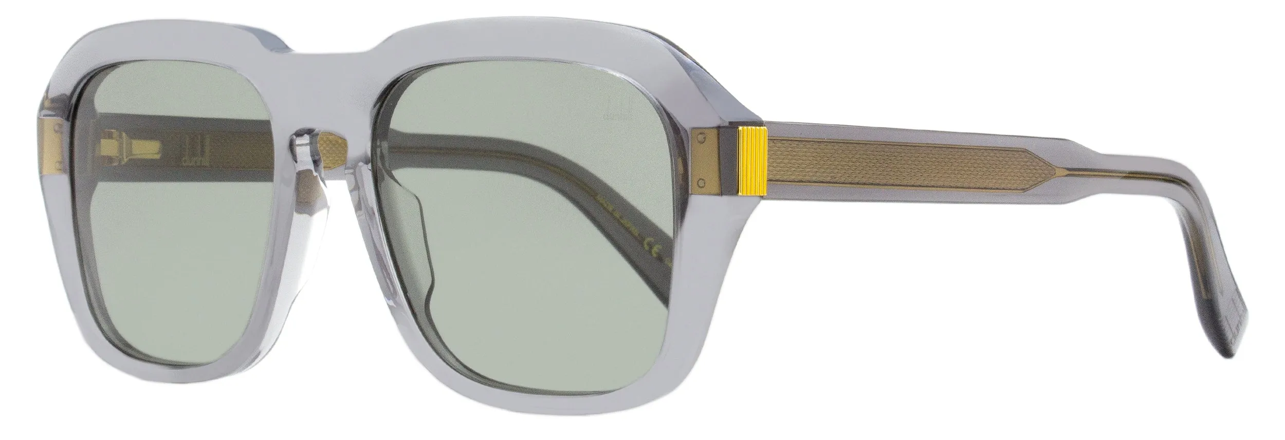 Dunhill Men's Caine Sunglasses DU0001O 005 Transparent Gray 54mm