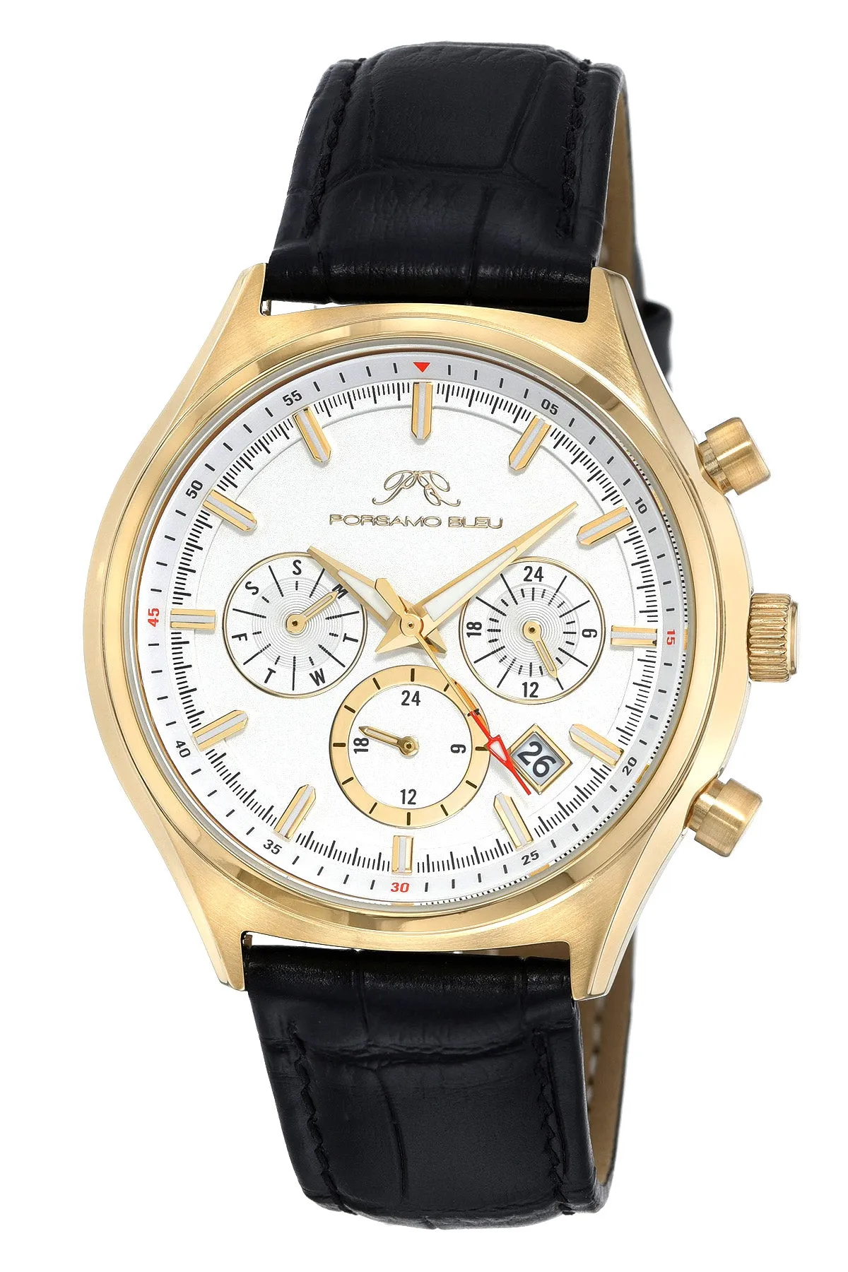 Dylan Men's Leather Watch, 872ADYL