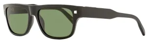 Ermenegildo Zegna Men's Rectangular Sunglasses EZ0088 01N Black   56mm