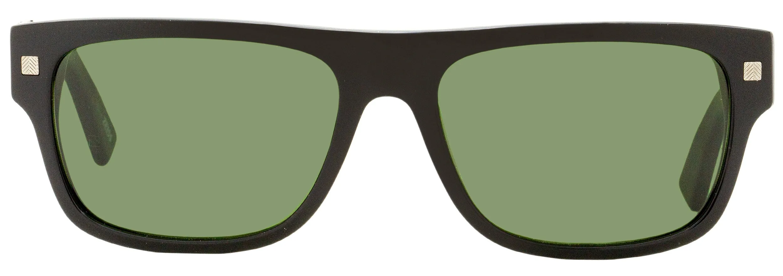Ermenegildo Zegna Men's Rectangular Sunglasses EZ0088 01N Black   56mm