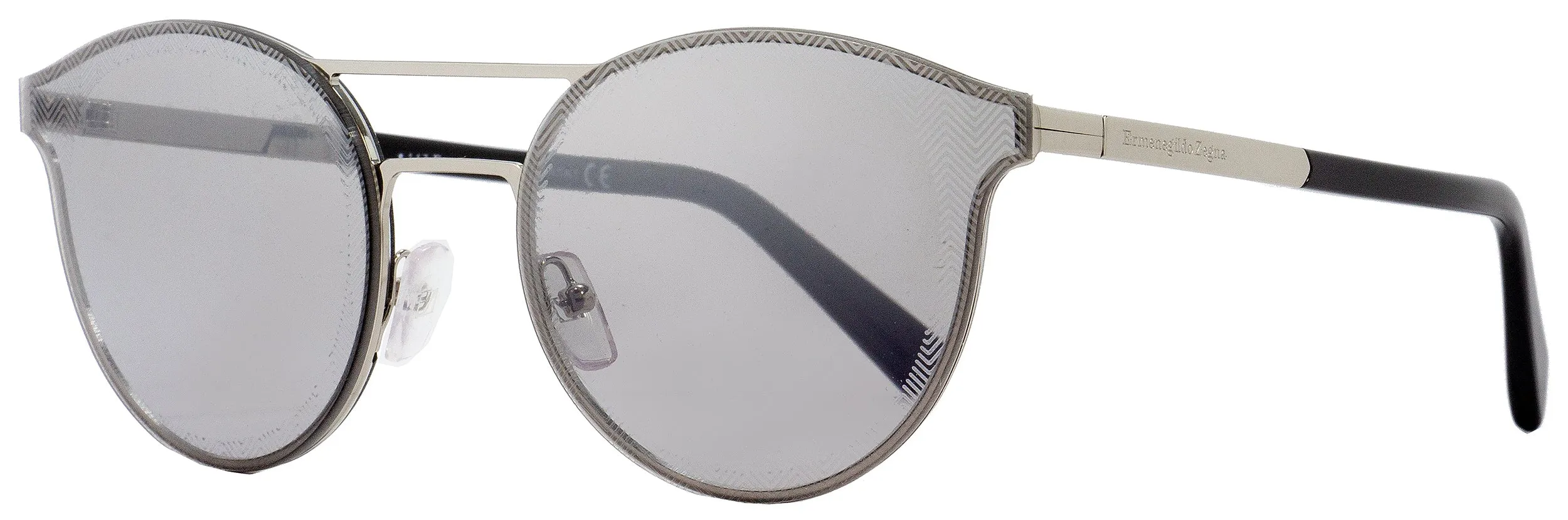 Ermenegildo Zegna Men's  Sunglasses EZ0085 16C Palladium/Gray 60mm