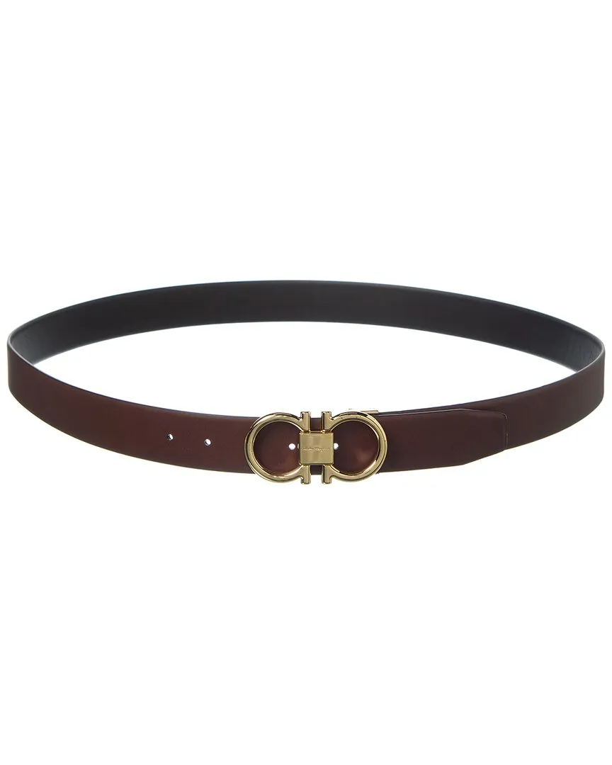 Ferragamo Gancini Reversible & Adjustable Leather Belt