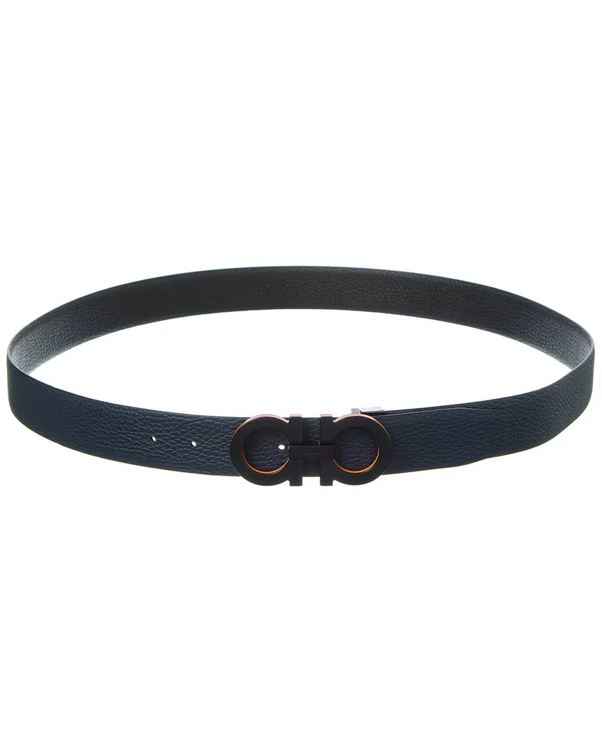 Ferragamo Gancini Reversible & Adjustable Leather Belt