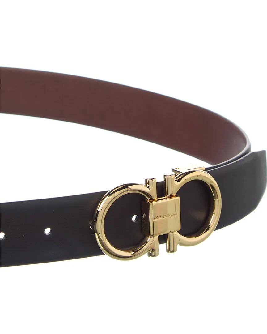 Ferragamo Gancini Reversible & Adjustable Leather Belt