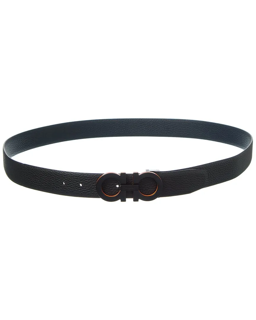 Ferragamo Gancini Reversible & Adjustable Leather Belt