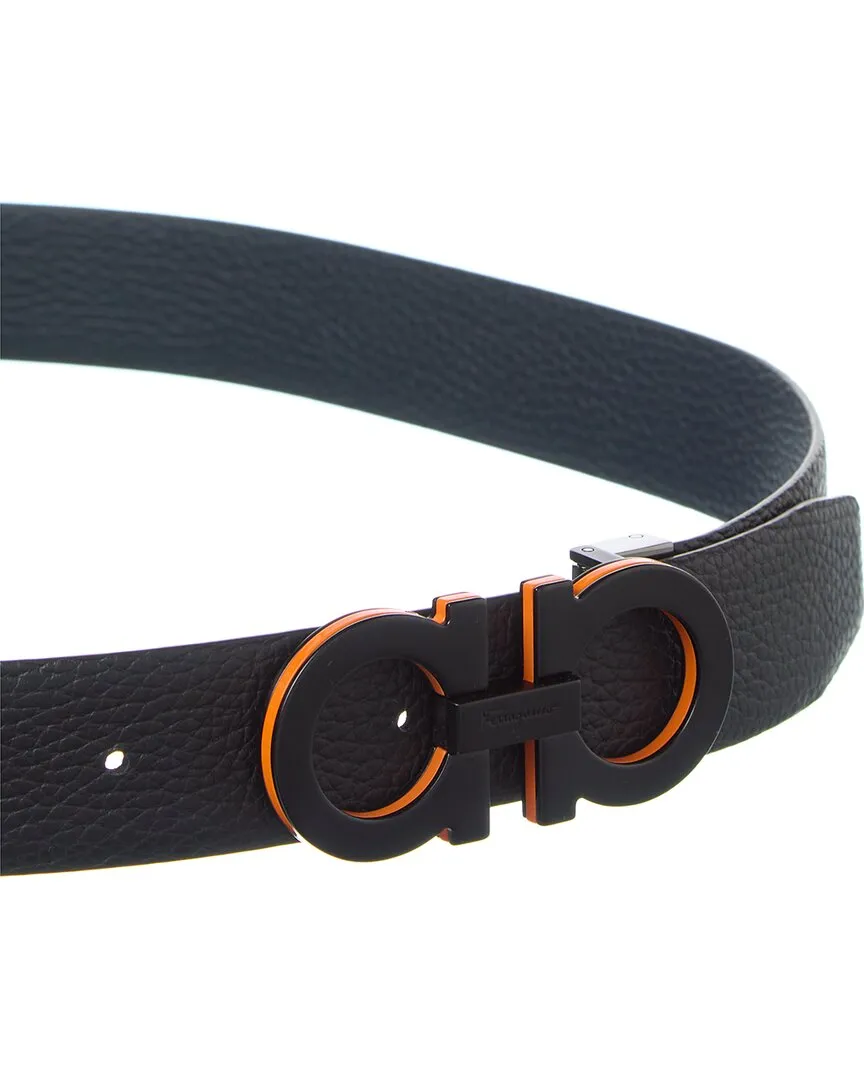 Ferragamo Gancini Reversible & Adjustable Leather Belt