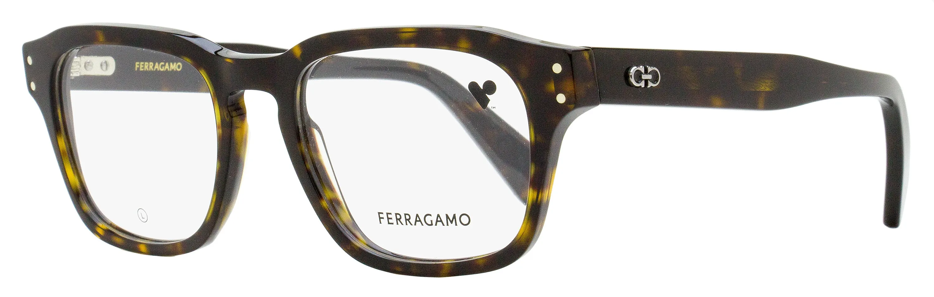Ferragamo Men's Rectangular Eyeglasses SF2958 219 Dark Tortoise 52mm