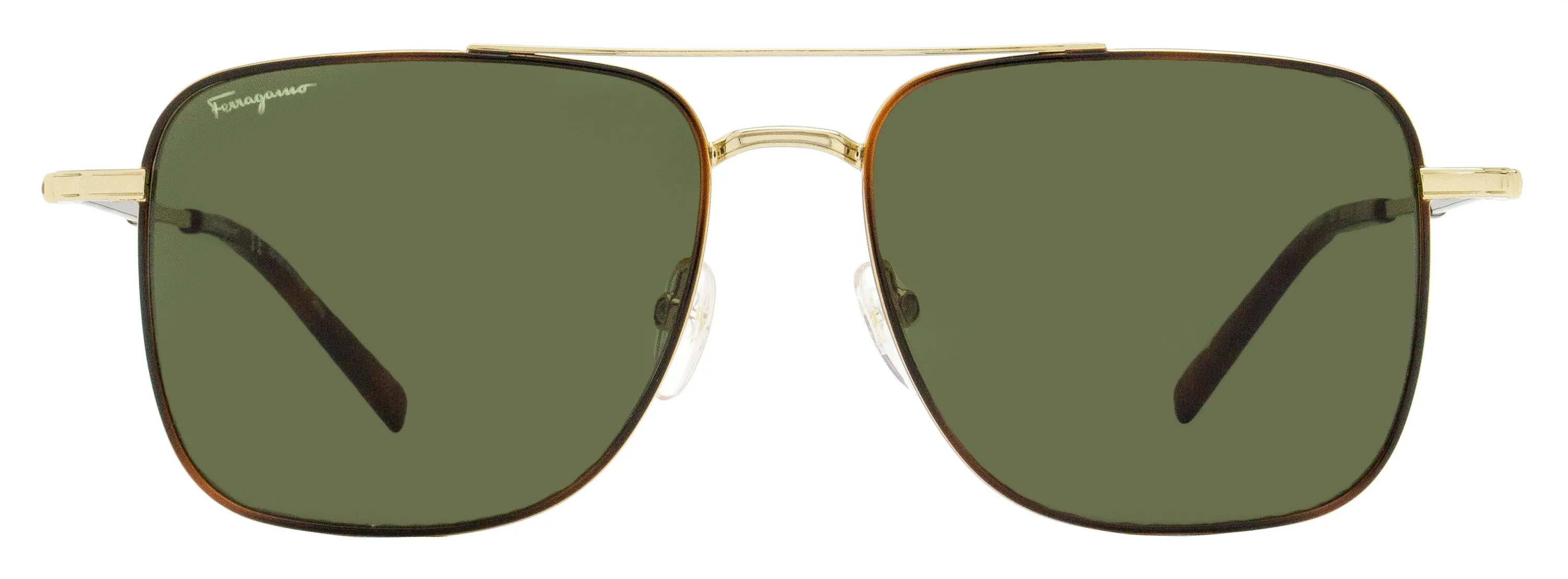 Ferragamo Men's Square Sunglasses SF266S 723 Gold/Tortoise 56mm