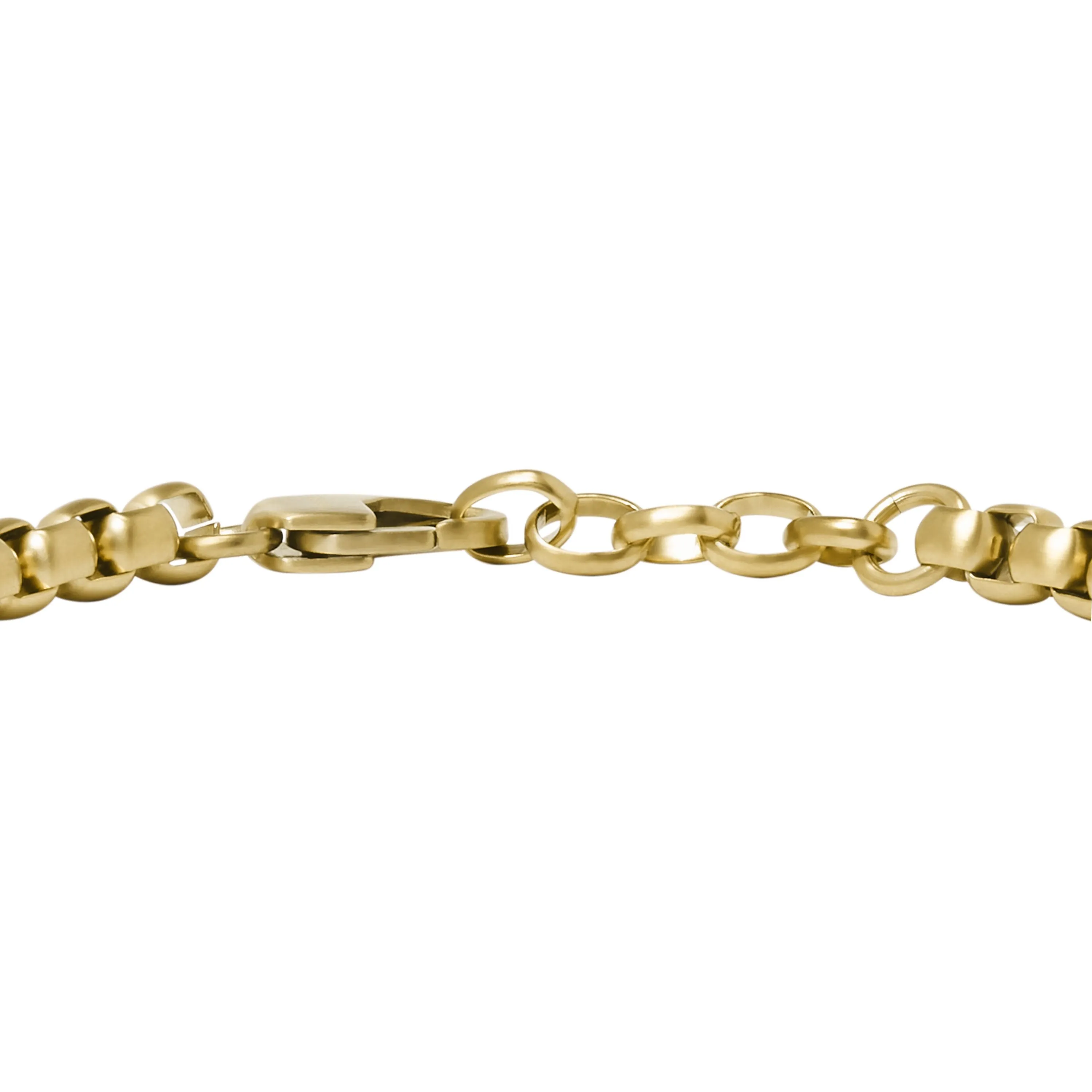 Fossil Men's All Stacked Up Brown Tiger's Eye Components Bracelet