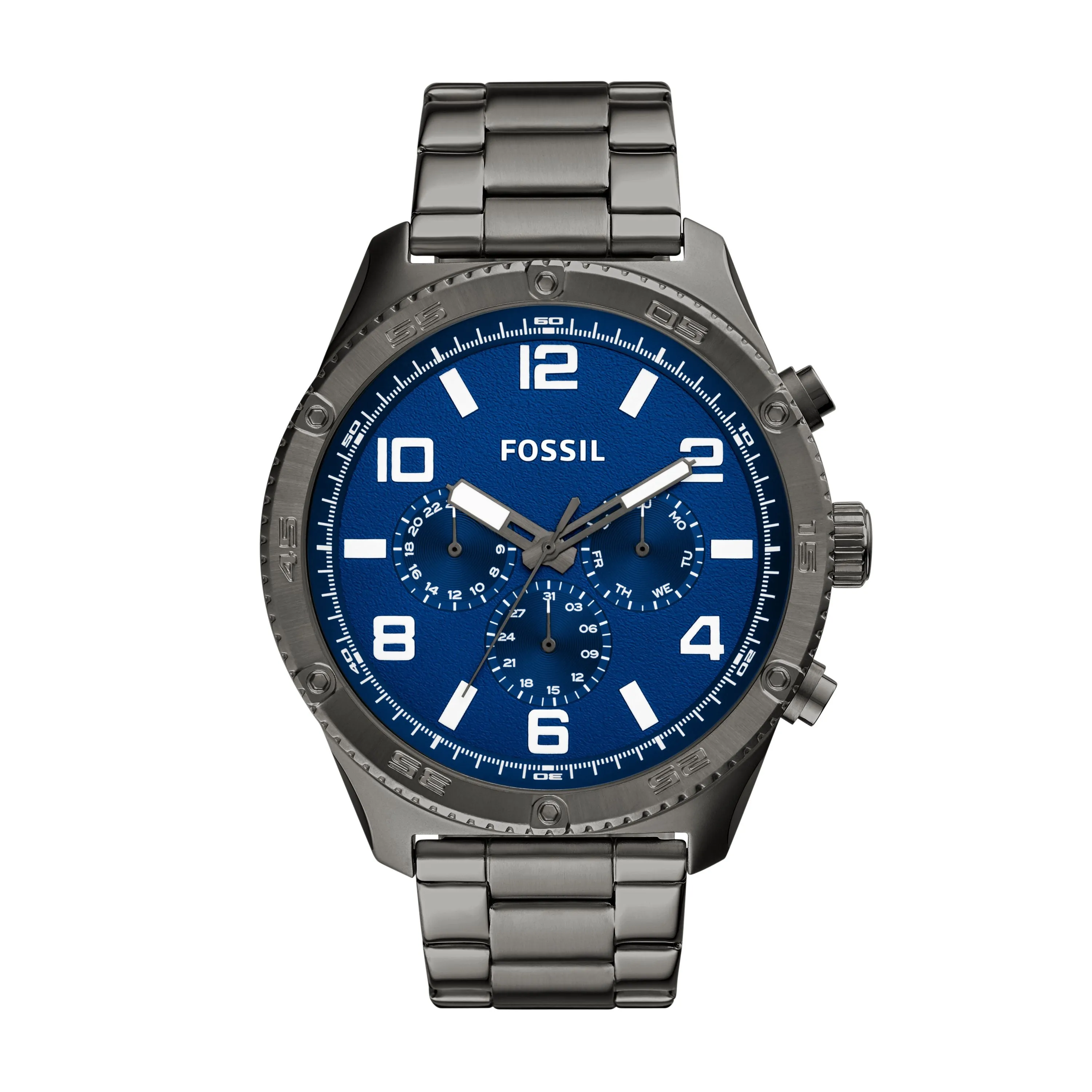 Fossil Men's Brox Multifunction, Smoke Stainless Steel Watch