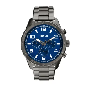 Fossil Men's Brox Multifunction, Smoke Stainless Steel Watch