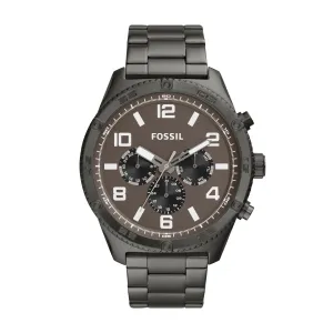 Fossil Men's Brox Multifunction, Smoke-Tone Stainless Steel Watch