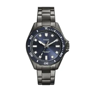 Fossil Men's Dalton Three-Hand, Gunmetal Stainless Steel Watch
