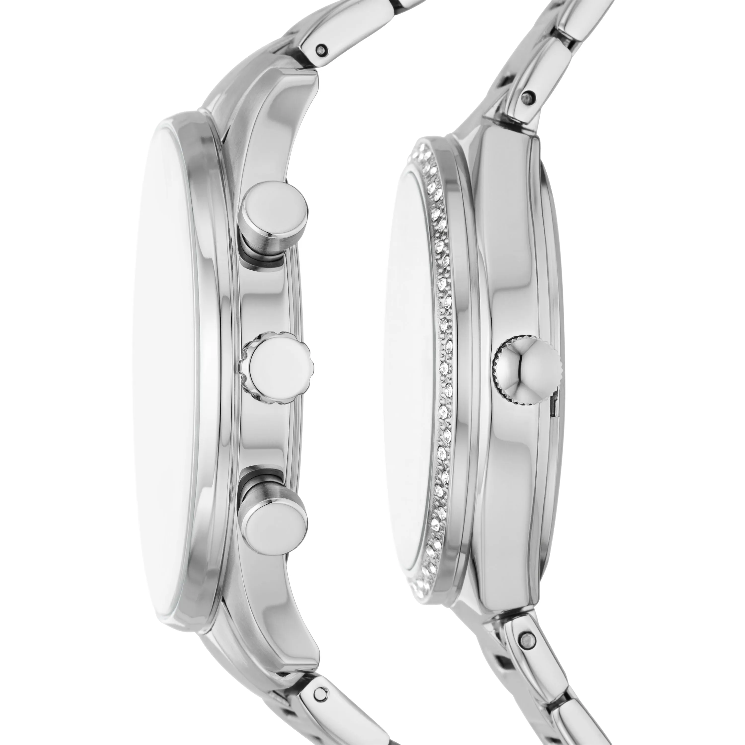 Fossil Men's His and Hers Multifunction, Stainless Steel Watch