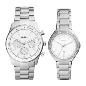 Fossil Men's His and Hers Multifunction, Stainless Steel Watch