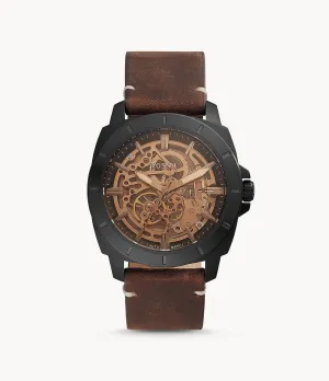 Fossil Men's Privateer Sport Automatic, Black-Tone Stainless Steel Watch