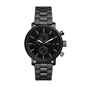 Fossil Men's Rhett Multifunction, Black Stainless Steel Watch