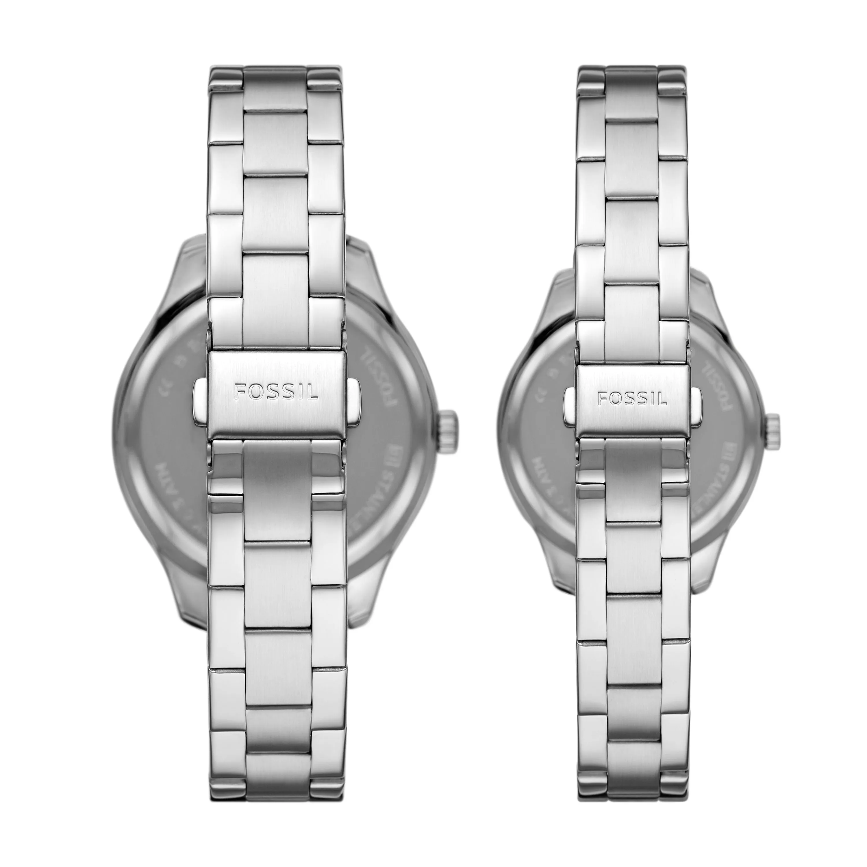 Fossil Men's Rye Multifunction, Silver-Tone Alloy Watch Set